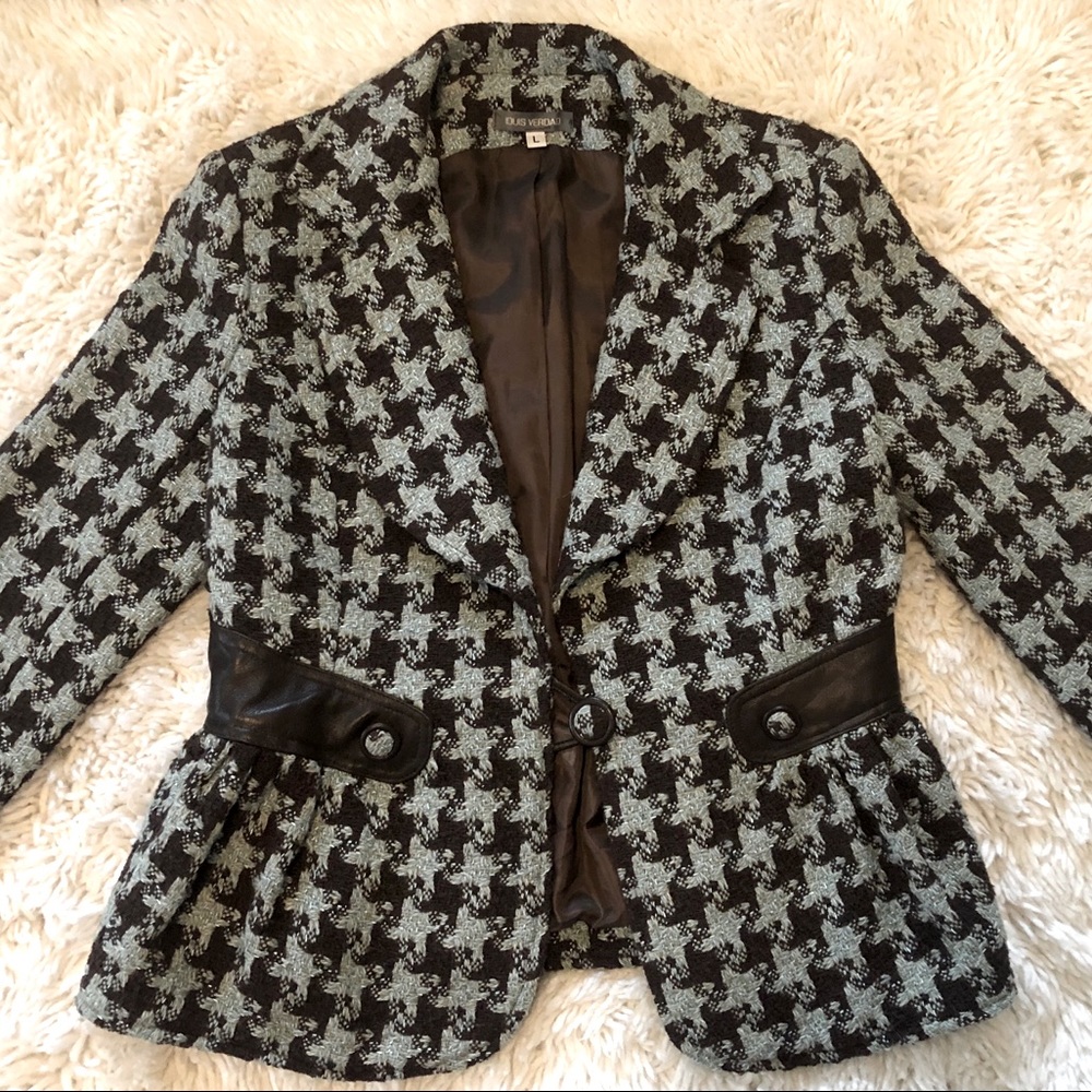 Louis Verdad Tweed with Leather Jacket